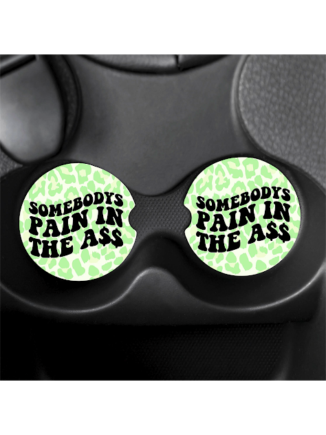 rubber car coasters/ trendy/ absorbent neoprene/cute/fun