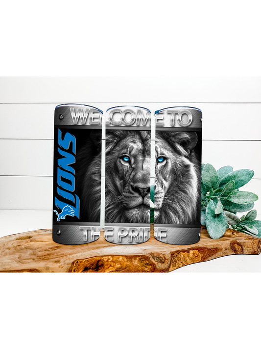 20oz lions tumbler/handmade/cute/gift