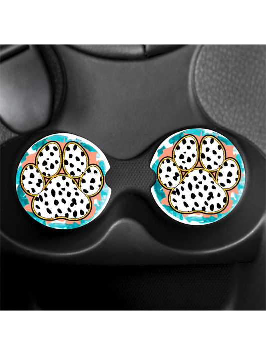 rubber car coasters/ trendy/ absorbent neoprene/cute/fun