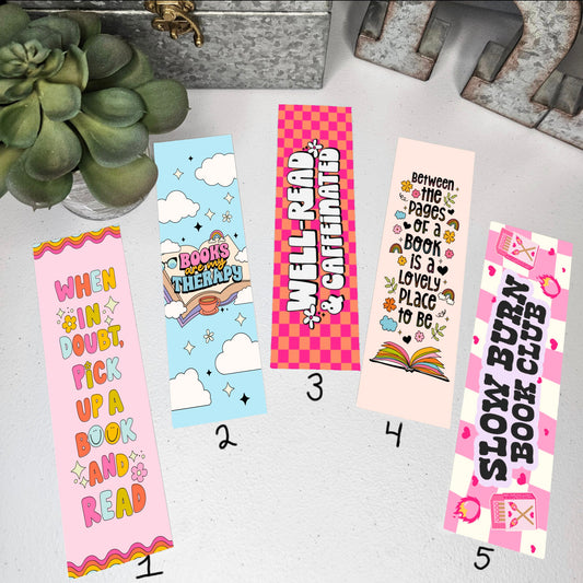 Cute Reading bookmarks/funny saying /cute/fun/booklovers/handmade