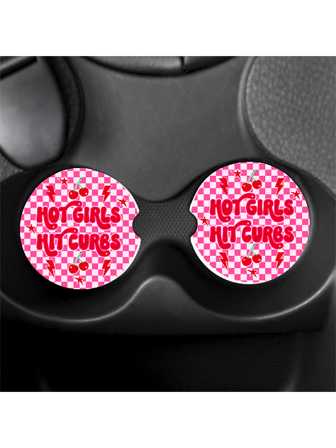 rubber car coasters/ trendy/ absorbent neoprene/cute/fun