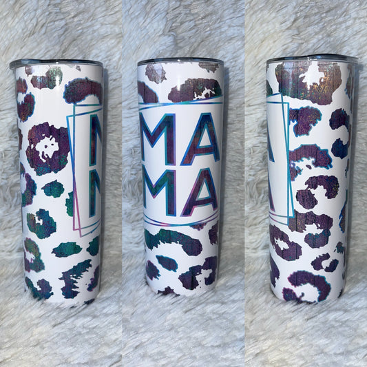 Cheetah mama 20oz tumbler