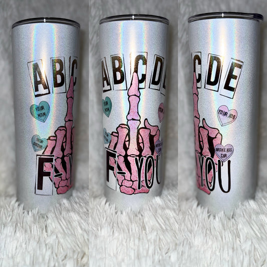 Abcde fu 20oz tumbler