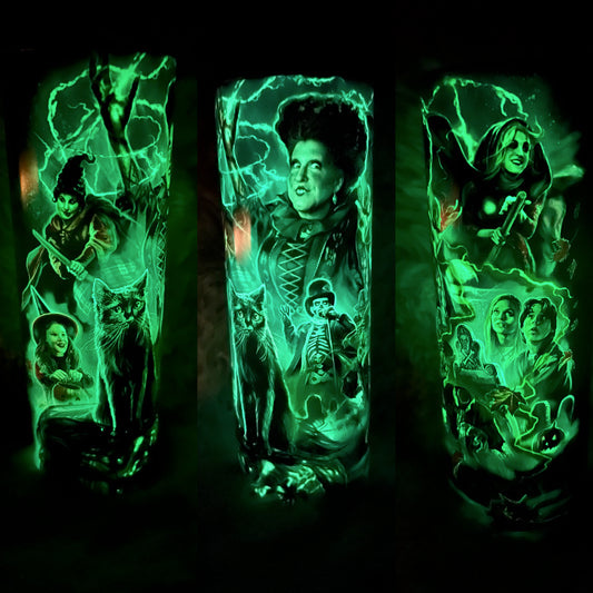Glow in the dark hocus pocus 20oz tumbler