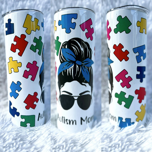 autism mom 20 oz tumblr